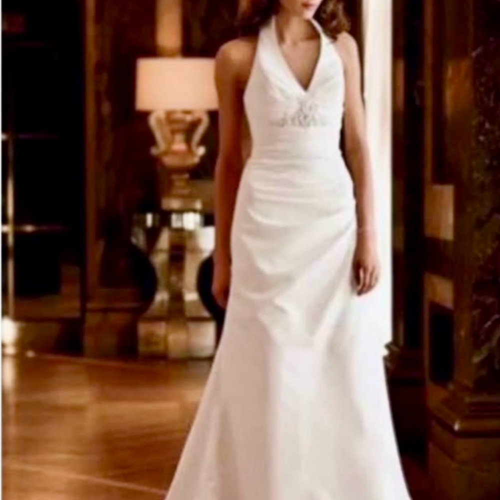 David's Bridal Ivory Gown